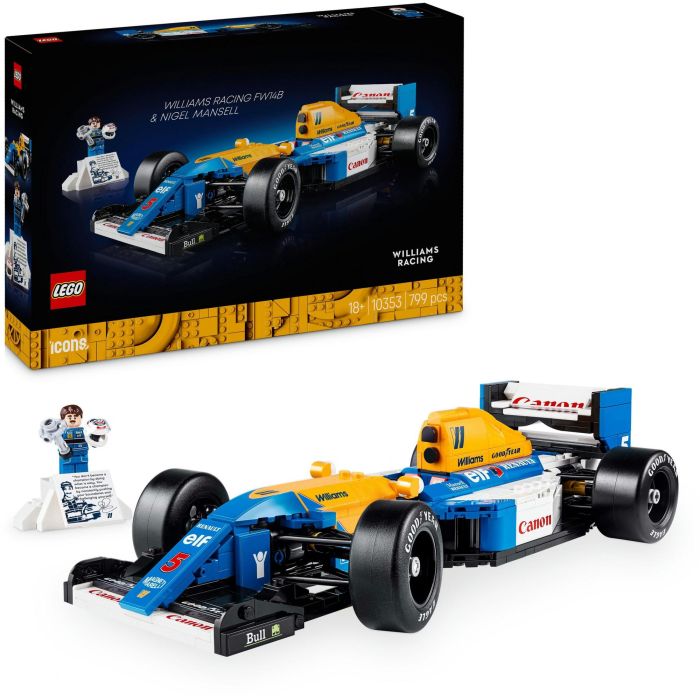Lego FW14B Icons Set de Construcción Williams Racing Coche de Carreras Nigel Mansell para Adultos 18+ 13 Lego FW14B Icons Set de Construcción Williams Racing Coche de Carreras Nigel Mansell para Adultos 18+ 13