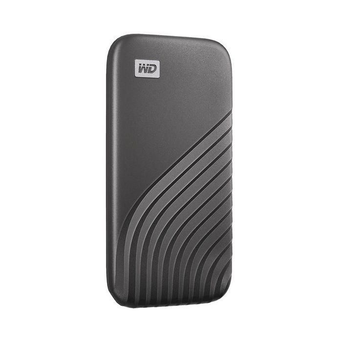 Western Digital My Passport SSD 2 TB USB 3.2 Gen 2 USB-C 1050MB/s Lectura, 1000MB/s Escritura NVMe - Protección por Hardware, Gris 1