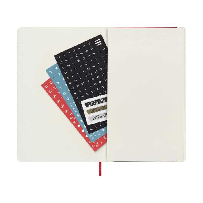 Moleskine Agenda Semanal 18M 2025-2026 Tapa Blanda Rojo 13x21 cm DSF218WN3Y26 4