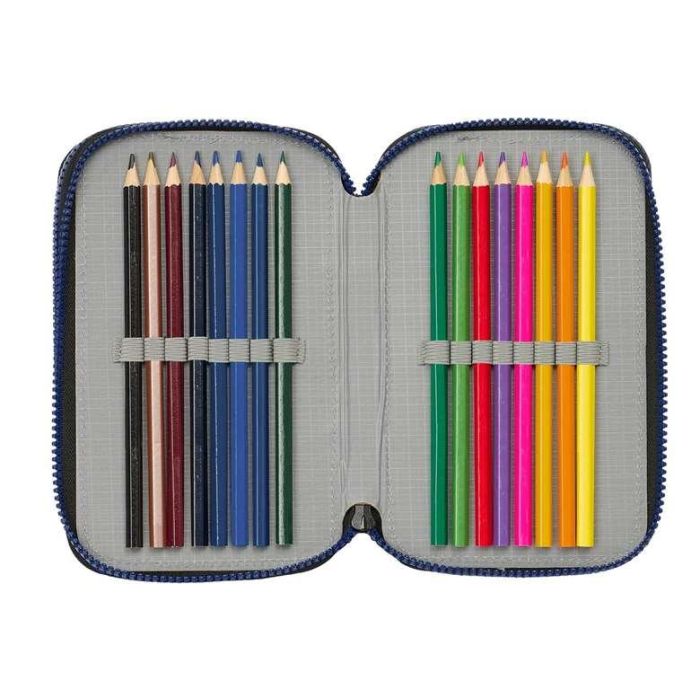 Plumier Triple Naruto Ninja Azul Negro 12,5 x 19,5 x 5,5 cm 36 Piezas 4 Plumier Triple Naruto Ninja Azul Negro 12,5 x 19,5 x 5,5 cm 36 Piezas 4