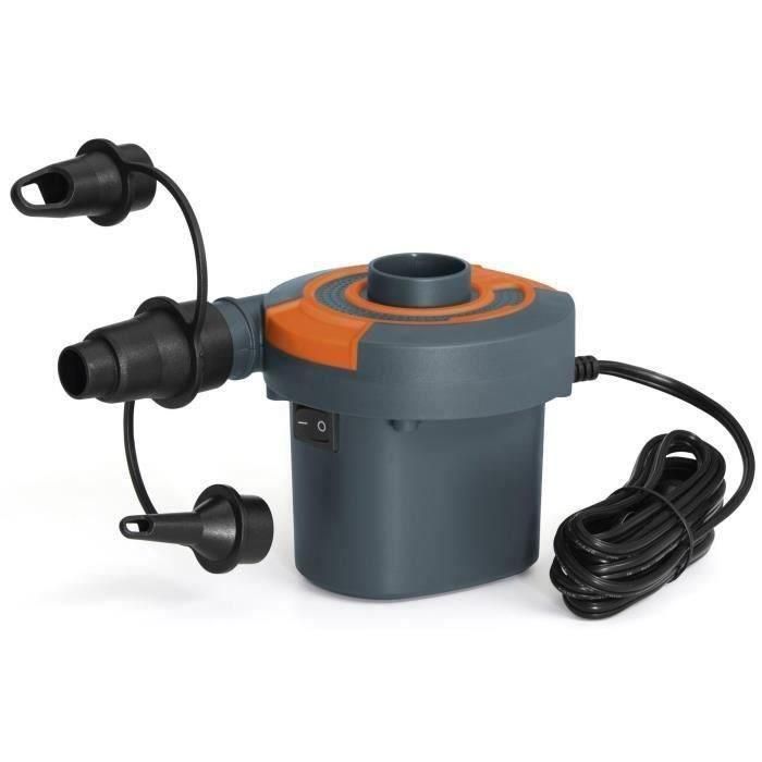 Bestway Bomba de Aire Eléctrica Sidewinder, Inflado/Desinflado, Doble Conexión 220V/12V, 490 L/min, con 3 Adaptadores Universales Bestway Bomba de Aire Eléctrica Sidewinder, Inflado/Desinflado, Doble Conexión 220V/12V, 490 L/min, con 3 Adaptadores Universales