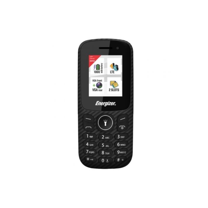 Energizer E130SEU1 Teléfono Móvil 4G para Personas Mayores, Doble SIM, Batería 1000mAh, Pantalla 1.77'', Negro Energizer E130SEU1 Teléfono Móvil 4G para Personas Mayores, Doble SIM, Batería 1000mAh, Pantalla 1.77'', Negro