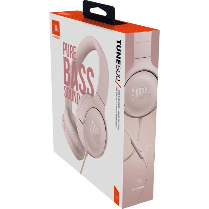 Auriculares JBL Tune 500/ con Micrófono/ Jack 3.5/ Rosas 12 Auriculares JBL Tune 500/ con Micrófono/ Jack 3.5/ Rosas 12