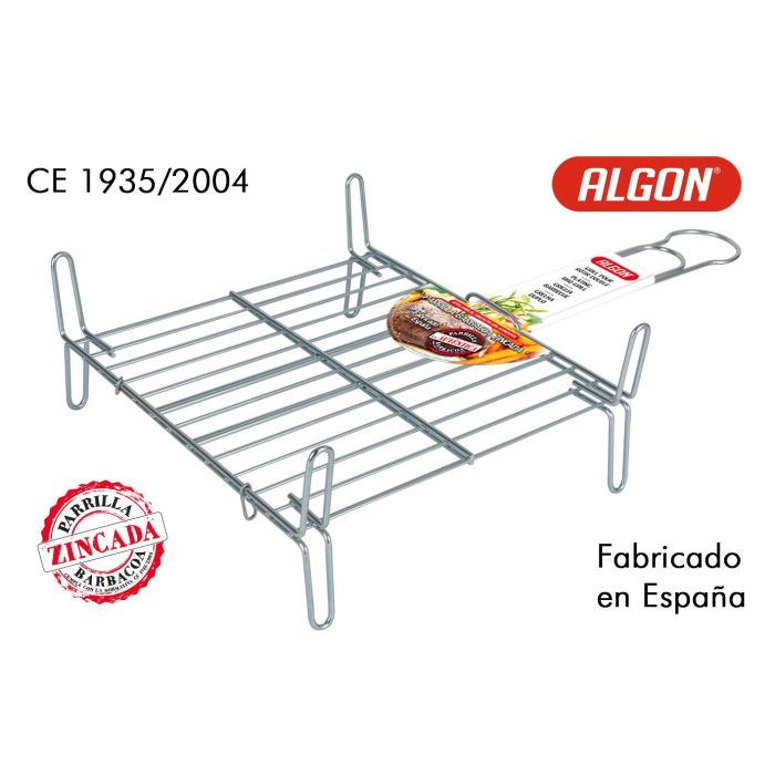 Algon Bbq Parrilla Barbacoa Doble Zinc 30 x 30 cm (5 Unidades) Algon Bbq Parrilla Barbacoa Doble Zinc 30 x 30 cm (5 Unidades)
