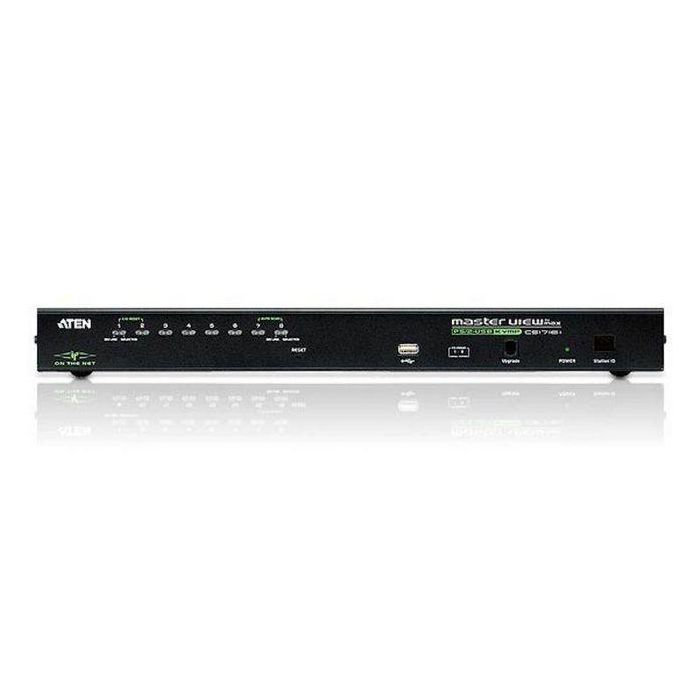 Aten CS1708i KVM Switch de 8 Puertos Over IP USB PS/2 VGA con Puerto Periférico USB y Montaje en Rack 2