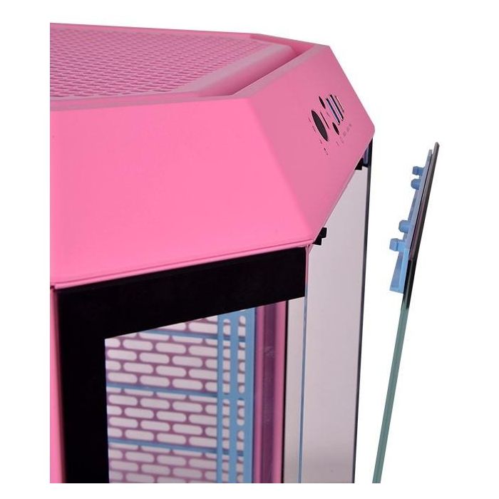 Thermaltake The Tower 300 Bubble Pink Micro Torre PC - Caja gaming de Metal y Vidrio Templado Rosado para placas Micro-ITX/Mini-ITX 5