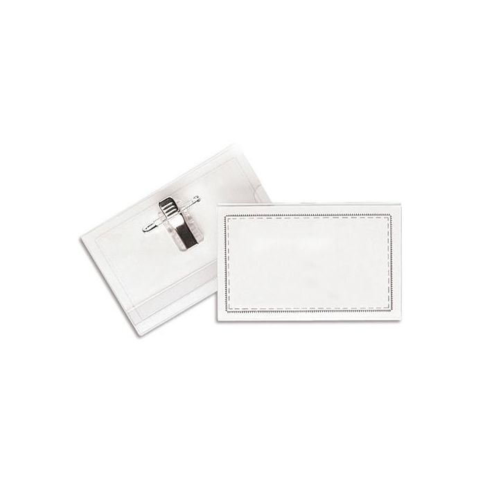 Funda Distint.Graf.Pvc Imperdible+Pinza Oc. Paquete De 50