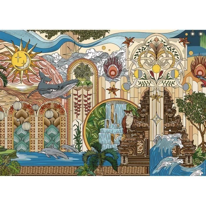 Nathan 12001612 Puzzle de 1500 piezas El Jardín de los Sueños, calidad premium, Colección del Artista, +14 años