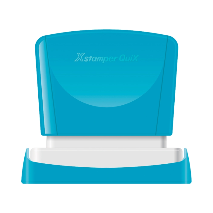 X'stamper Sello Personalizable Q-11 Color Rojo, Rectangular 16x48 mm, Sellos Preentintados Resistentes al Agua, Más de 6000 Impresiones 1