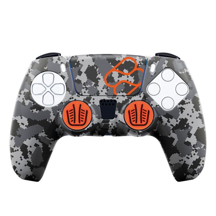 Funda Silicona FR-TEC Custom Kit Digital Black Camo para Mando PS5/ Gris Funda Silicona FR-TEC Custom Kit Digital Black Camo para Mando PS5/ Gris