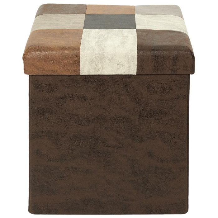 Caja-Puf Plegable Patchwork Home Deco Factory 3