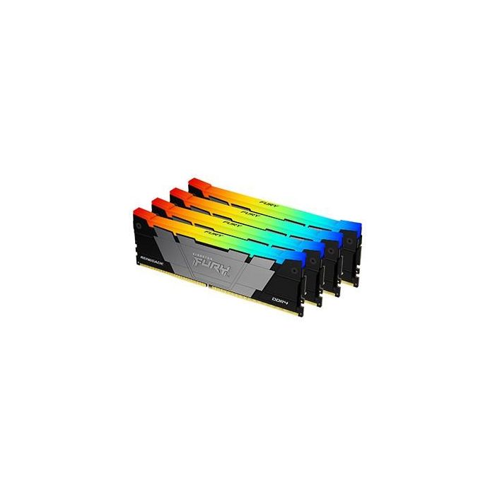 Kingston FURY Renegade RGB 3600MT/s DDR4 CL16DIMM Kit of41Gx8: Memoria RAM 64GB (4x16GB) DDR4 3600 MT/s CL16 para PC 0 Kingston FURY Renegade RGB 3600MT/s DDR4 CL16DIMM Kit of41Gx8: Memoria RAM 64GB (4x16GB) DDR4 3600 MT/s CL16 para PC 0