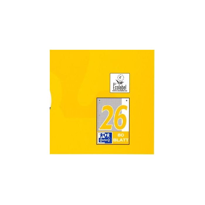 Oxford Collegeblock A4+220x295mm 80 Bl. Kariert Rand weiß R 3 Oxford Collegeblock A4+220x295mm 80 Bl. Kariert Rand weiß R 3