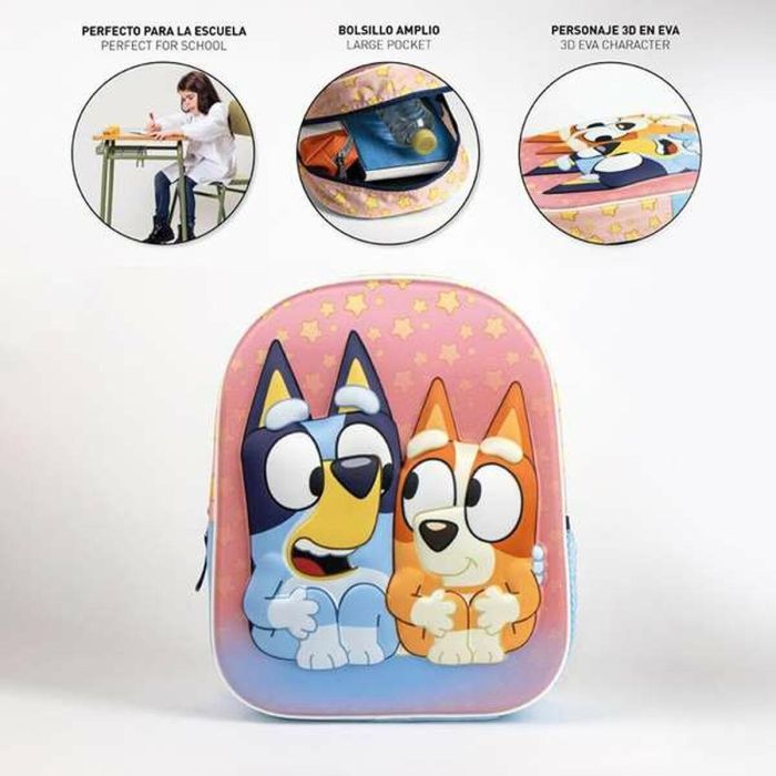 Mochila infantil 3D bluey 25.0 x 31.0 x 10.0 cm 2 Mochila infantil 3D bluey 25.0 x 31.0 x 10.0 cm 2