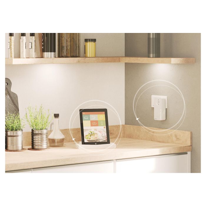 Devolo Magic 2 WiFi next Powerline Starter Kit, Adaptador WiFi y LAN, hasta 2400 Mbps, Gigabit Ethernet, Blanco