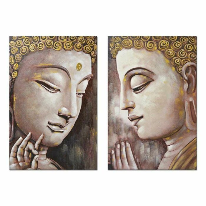 Cuadro DKD Home Decor Buda 80 x 3 x 120 cm Oriental (2 Unidades) Cuadro DKD Home Decor Buda 80 x 3 x 120 cm Oriental (2 Unidades)