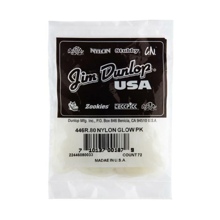Pack 72 Púas Nylon Glow Standard - 0,80 Mm 3 Pack 72 Púas Nylon Glow Standard - 0,80 Mm 3