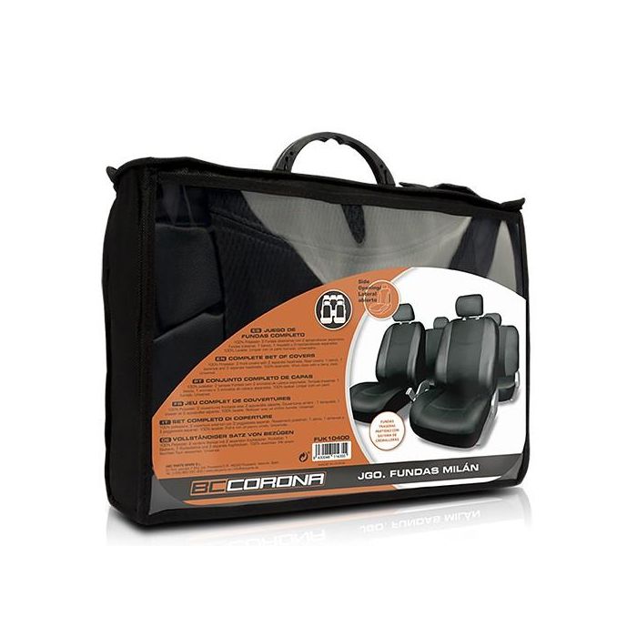 Juego Fundas Milan Negro Cs10 FUK10400 3 Juego Fundas Milan Negro Cs10 FUK10400 3