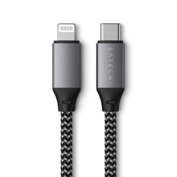 Satechi Cable de Carga Rápida USB-C a Lightning MFi Certificado, 60W, 25cm para iPhone, iPad, Transfiere Datos 480 Mbps Satechi Cable de Carga Rápida USB-C a Lightning MFi Certificado, 60W, 25cm para iPhone, iPad, Transfiere Datos 480 Mbps