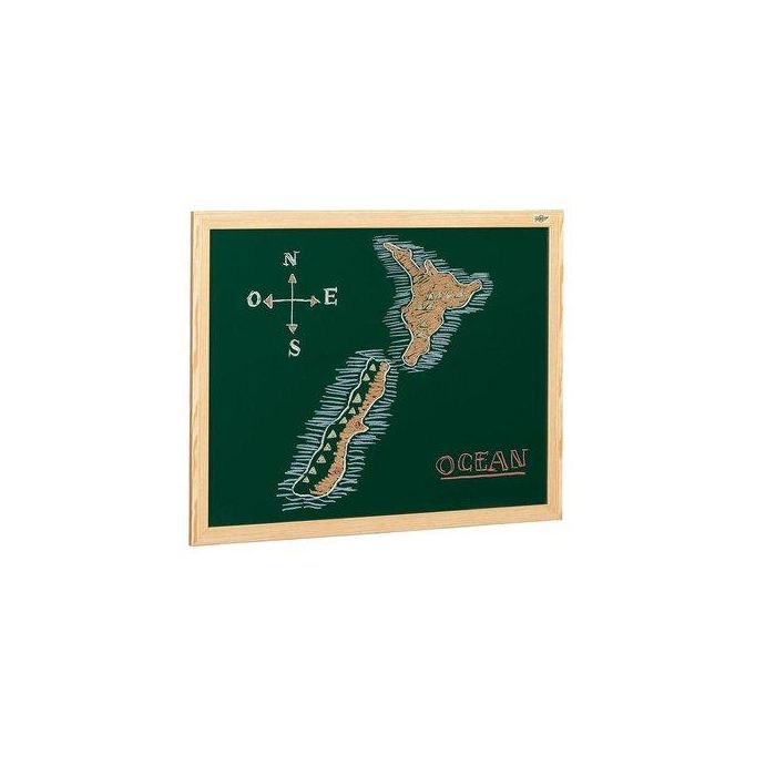 Pizarra Verde Marco Fibra 100X127 Cm
