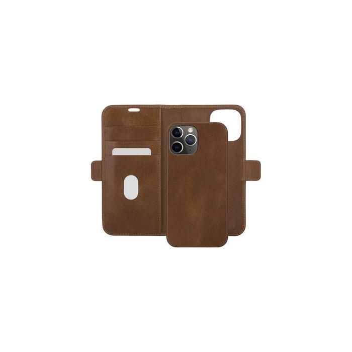 dbramante1928 Lynge Funda Cartera 2-en-1 para iPhone 12/12 Pro 6.1" - Piel Plena Flor Marrón Tan 1