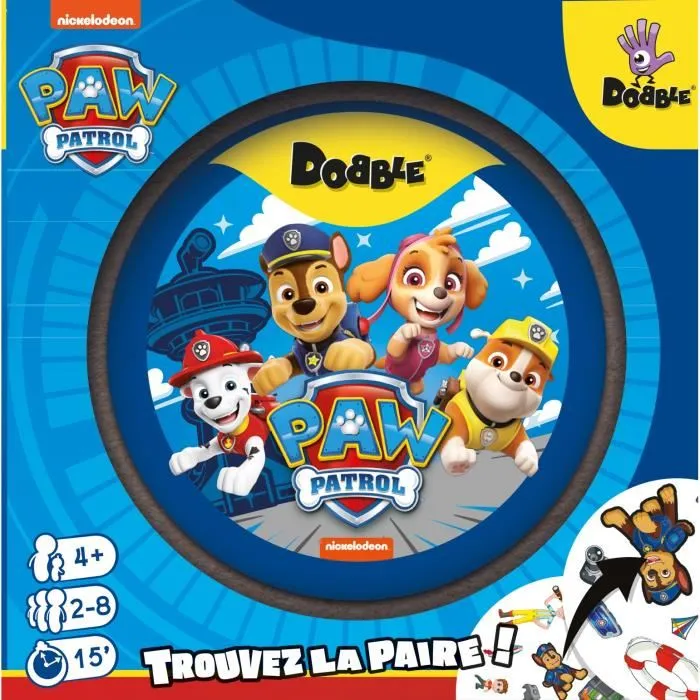 Asmodee ASM3558380096184 Dobble Pat Patrouille Juego de Mesa 5 Minijuegos a Partir de 6 Años Idioma Francés 4
