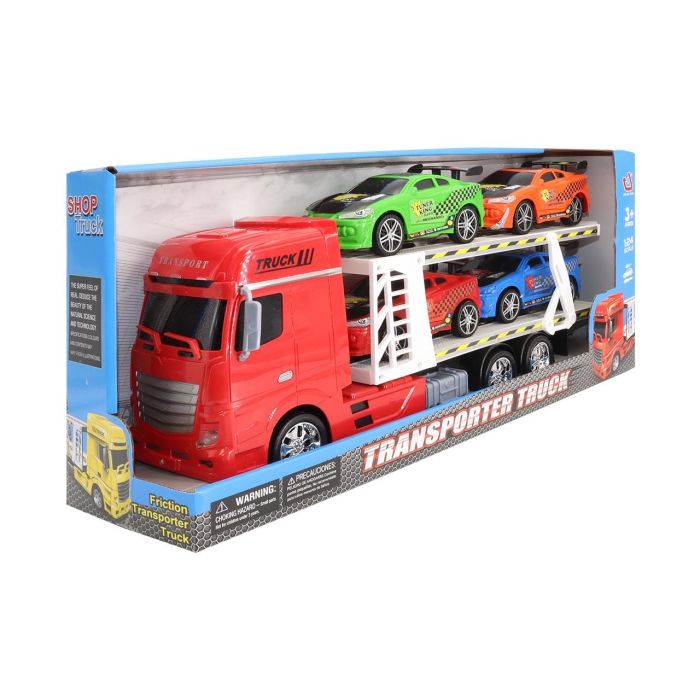 Tachan Camión de Carreras Heroes de Ciudad, Set con 4 Coches de Juguete, Vehículo Grande Escala 1:24 para Niños +3 Años 2 Tachan Camión de Carreras Heroes de Ciudad, Set con 4 Coches de Juguete, Vehículo Grande Escala 1:24 para Niños +3 Años 2