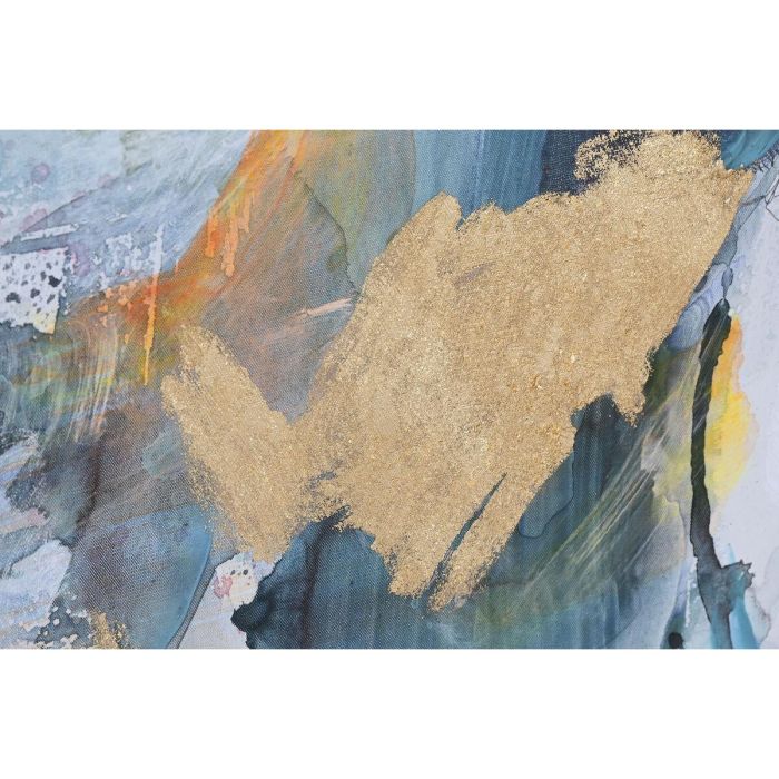 Lienzo Home ESPRIT Azul Rosa Poliestireno Lienzo Abstracto Moderno 94 x 4 x 123,5 cm (2 Unidades) 2