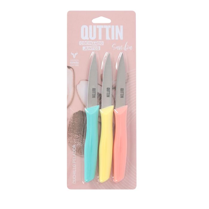 Set 3 piezas cuchillo pelador 20 cm Samba Quttin (12 Cajas) 1 Set 3 piezas cuchillo pelador 20 cm Samba Quttin (12 Cajas) 1