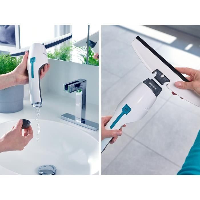 LEIFHEIT 51030 - Juego de aspirador de ventanas Nemo - Depósito de 60ml - Autonomía de 45min - IPX7 - Diseño ergonómico y delgado - Resistente al agua 2 LEIFHEIT 51030 - Juego de aspirador de ventanas Nemo - Depósito de 60ml - Autonomía de 45min - IPX7 - Diseño ergonómico y delgado - Resistente al agua 2