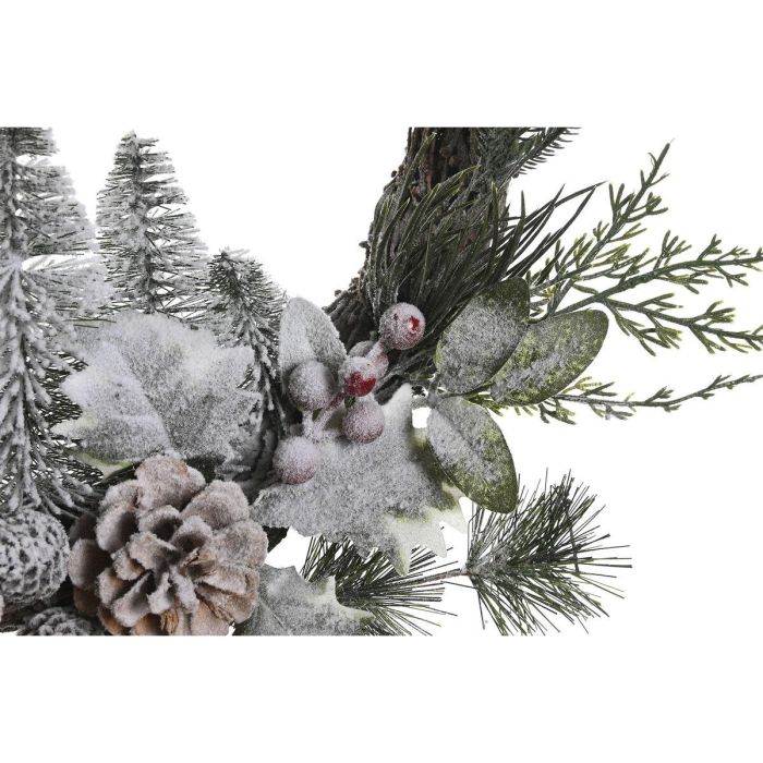 Corona Navidad Tradicional DKD Home Decor Natural 7 x 46 x 46 cm (2 Unidades) 1