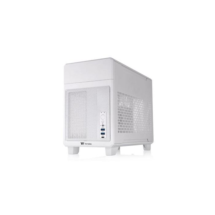 Thermaltake TR100 Mini Torre Blanca, Caja de PC compacta, compatible con fuentes SFX/SFX-L, soporta radiadores 120/140/240/280mm y discos 2.5" 1 Thermaltake TR100 Mini Torre Blanca, Caja de PC compacta, compatible con fuentes SFX/SFX-L, soporta radiadores 120/140/240/280mm y discos 2.5" 1