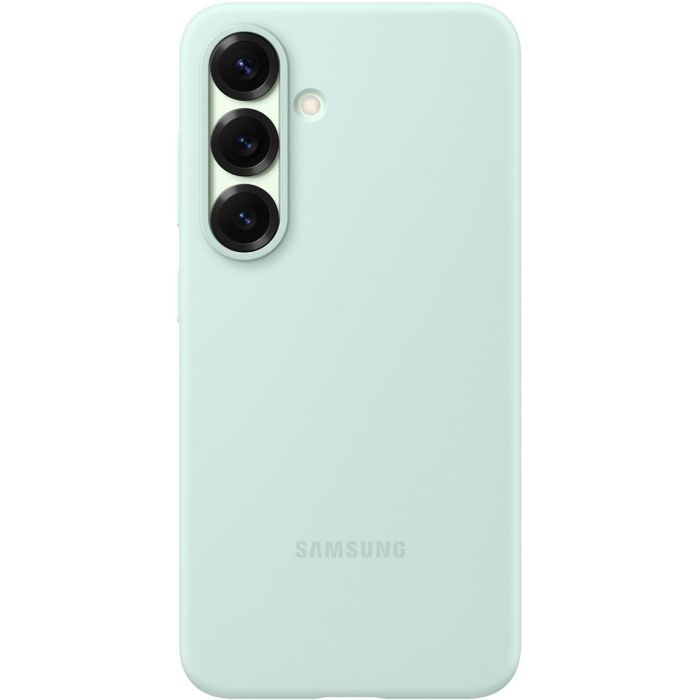 Samsung Funda de Silicona para Galaxy S25, Color Menta 1 Samsung Funda de Silicona para Galaxy S25, Color Menta 1