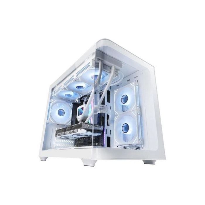 Mars Gaming MC-FUSIONM Caja Gaming Micro-ATX con Doble Cristal Curvado, Diseño Doble Cámara y Refrigeración Líquida 360mm Blanca Mars Gaming MC-FUSIONM Caja Gaming Micro-ATX con Doble Cristal Curvado, Diseño Doble Cámara y Refrigeración Líquida 360mm Blanca