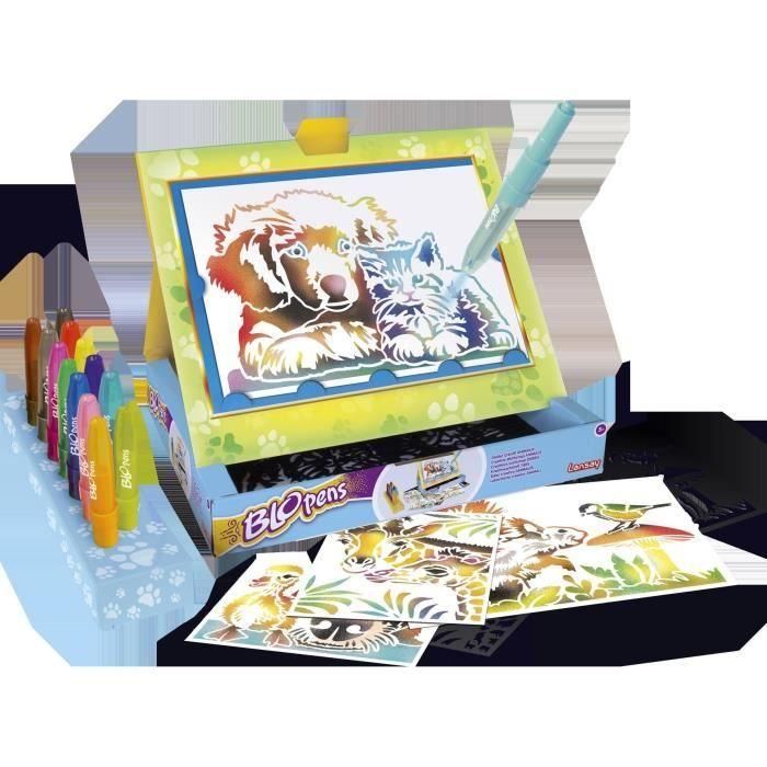 Lansay LAN3181860242407 Blopens Estudio creativo de animales - Juego de dibujo para niños a partir de 5 años 1