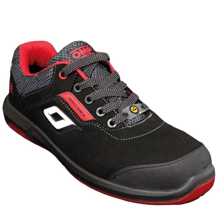 Omp Zapatillas Trabajo Seguridad S3 SRC ESD Pro Urban Talla 48 Negro Rojo OMPS90024816