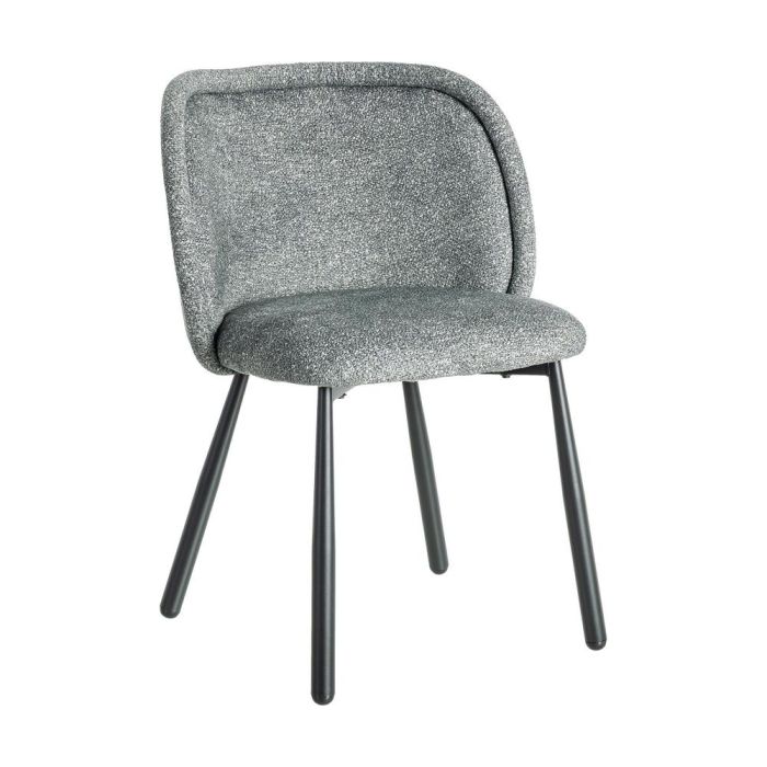 Silla Jaspeado Verde Tejido-Metal 56 X 56 X 78 cm