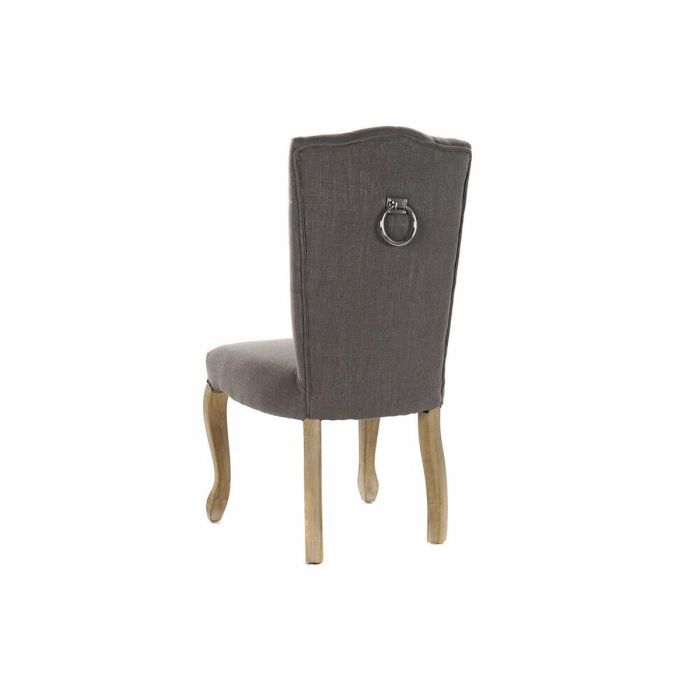 Silla de Comedor DKD Home Decor 52 x 53 x 103 cm Gris oscuro 1