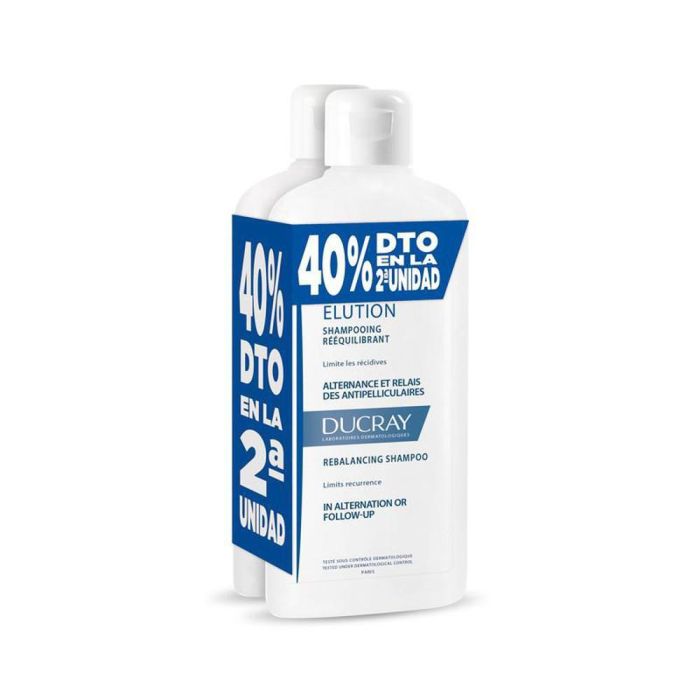 Ducray Elution Champú Dermatológico Calmante Protector 2x400ml