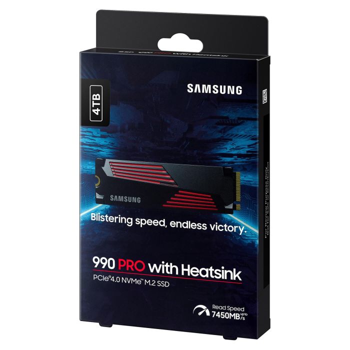 Samsung 990 PRO SSD M.2 4TB NVMe PCIe 4.0 x4 Lectura 7450MB/s con Disipador Retail 5