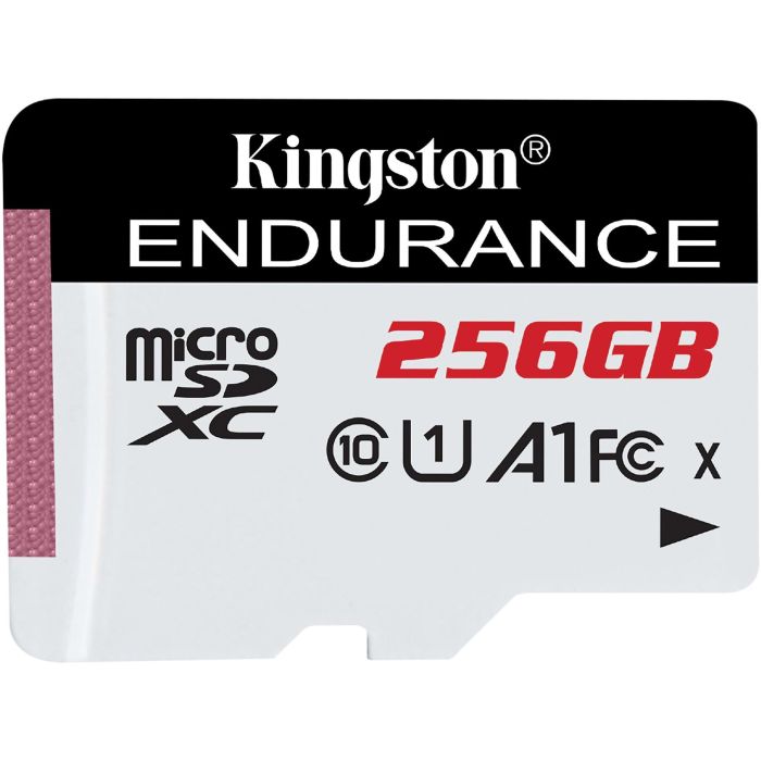 Kingston SDCE/256GB MicroSDXC 256GB High Endurance Class 10 (U1) A1, 95/45 MB/s, resistente a golpes y agua