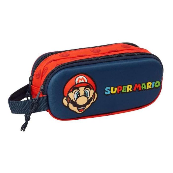 Safta Portatodo Doble 3D Super Mario Bros, Estuche Escolar Infantil con Doble Compartimento, para Niños y Niñas +3 Años - 21x8x6cm 0 Safta Portatodo Doble 3D Super Mario Bros, Estuche Escolar Infantil con Doble Compartimento, para Niños y Niñas +3 Años - 21x8x6cm 0
