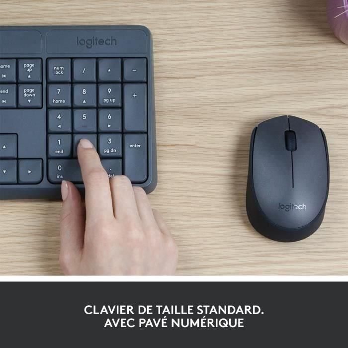 Teclado + Mouse Logitech Mk235 Wireless 2