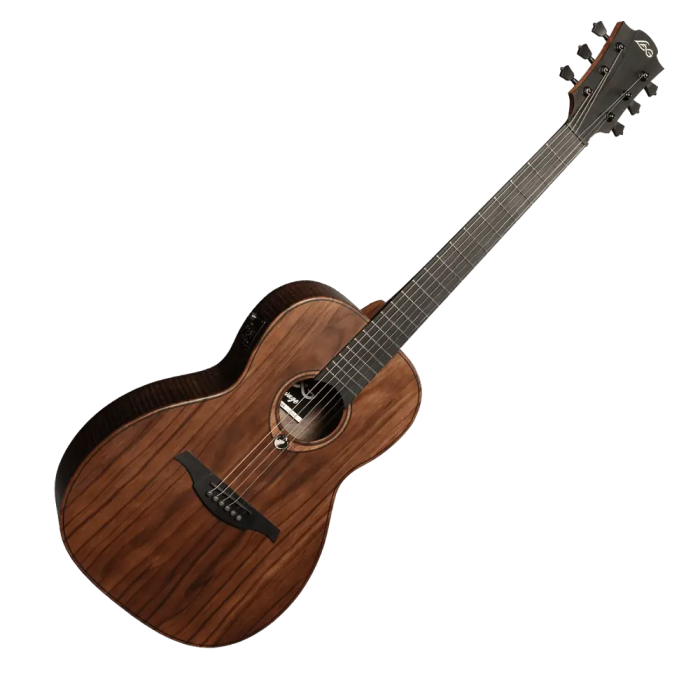 LAG Guitarra Acústica Parlor A/E Sauvage Natural Satinado Electroacústica Folk Tapa Sólida Brankowood Electrónica Stage-Lâg 4 LAG Guitarra Acústica Parlor A/E Sauvage Natural Satinado Electroacústica Folk Tapa Sólida Brankowood Electrónica Stage-Lâg 4