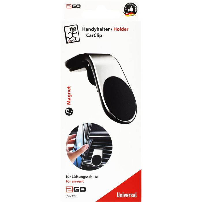 2GO Universal Smartphone-Magnet-Halter ClipMag im Lüft. sil 1