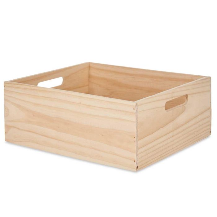 Caja Madera Cerrada 36 X 31 Cm Giftdecor (4 Unidades) 1 Caja Madera Cerrada 36 X 31 Cm Giftdecor (4 Unidades) 1