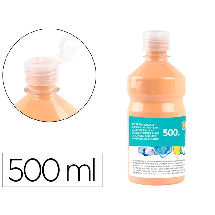 Tempera Liquida Liderpapel Escolar 500 mL Carne