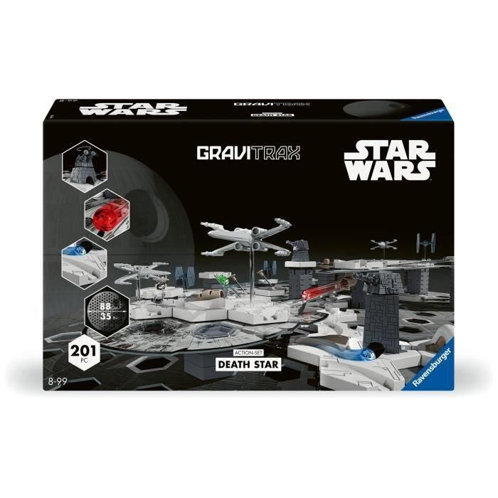 Ravensburger-Gravitrax Star Wars Set-188 piezas-Circuito de mármol-Juego de construcción-Curso de mármol-Edad 8-23860