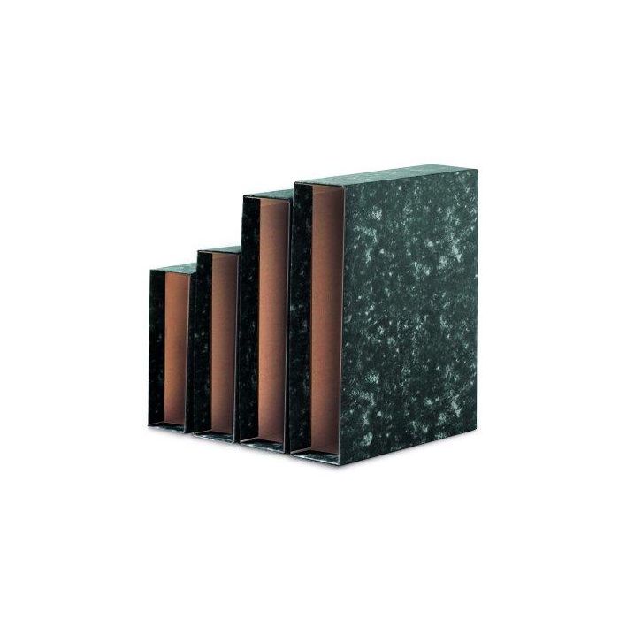 Unisystem Cajetín Para Archivador Palanca Novoclas 65 mm Folio Cartón Forrado Negro