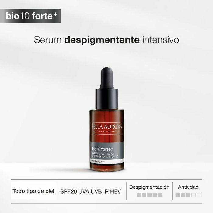 Bella Aurora BIO10 FORTE+ Serum Despigmentante Gotero 30 ml – Elimina Manchas y Recupera la Luminosidad de la Piel 2